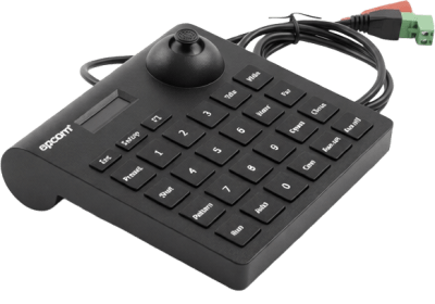 Mini Teclado controlador PTZ con pantalla LCD y joystick altamente resistente