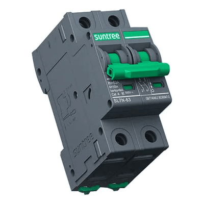 Protección Térmica/ Interruptor 2P, 25 A,  Corriente Directa  800 Vcc para Aplicación Fotovoltaica Montaje Riel DIN