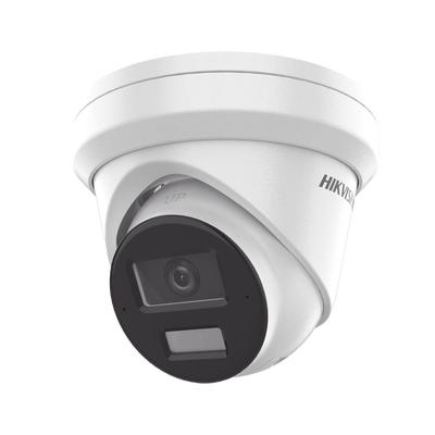 [Dual Light + 2 Micrófonos Integrados] Turret IP 6 Megapixel / Lente 2.8 mm / 30 mts Luz Blanca + 30 mts IR / ACUSENSE / Exterior IP67 / WDR 120 dB / PoE / ONVIF / Micro SD / Metal / ACUSEEK
