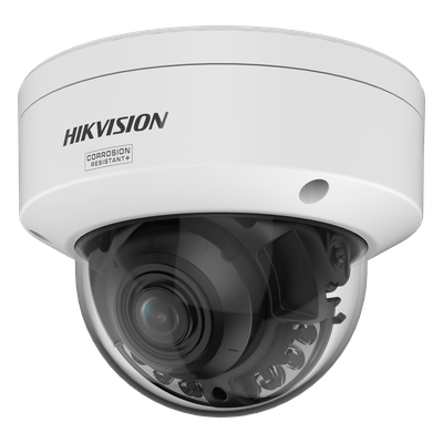 [Dual Light + ColorVu 3.0 + HikAI] Domo IP 4 Megapixel / Lente Mot. 2.8 a 12 mm / 40 mts IR + Luz Blanca / Exterior IP67 / WDR 130 dB / ACUSENSE 3.0 / Metal / NEMA 4X / ACUSEEK