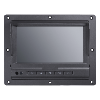 Monitor y Botones de 7" LCD / Compatible con DVR Móvil HIKVISION / Conector Tipo Aviación