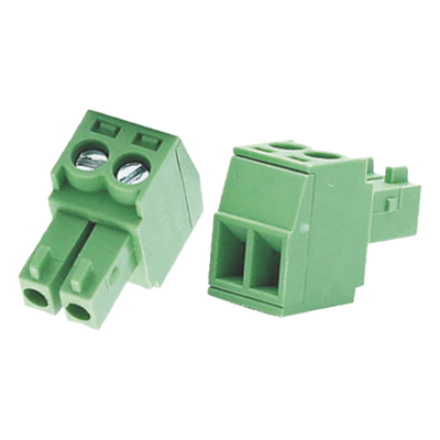 Bornera Conector Macho / 3.5 mm / 2 Tornillos / Plástico Resistente / CCTV y Control de Acceso