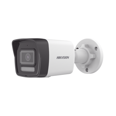 [Dual Light] Bala IP 2 Megapixel / Lente 2.8 mm / 30 mts IR + 30 mts Luz Blanca / Micrófono Integrado / ACUSENSE Lite / Exterior IP67 / H.265 / PoE  / Micro SD