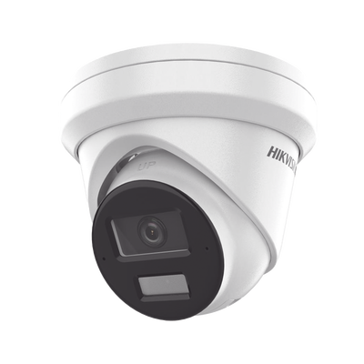 [Dual Light + 2 Micrófonos Integrados] Turret IP 4 Megapixel / Lente 2.8 mm / 30 mts Luz Blanca + 30 mts IR / ACUSENSE / Exterior IP67 / WDR 120 dB / PoE / ONVIF / Micro SD/SDHC/SDXC / Metal / ACUSEARCH