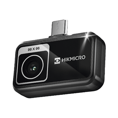 MINIE - Cámara Termográfica Portátil para Celulares (Android) /  Conector Tipo USB - C / Lente 1.3 mm / IP40  / JPEG (Imagen) / Video (MP4) / Rango de Medición de -20°C a 400°C 