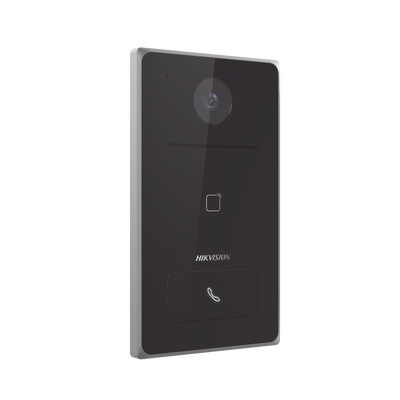 Frente de Calle IP 2 Megapixel Standalone / PoE Estandar / IP65  / Apertura desde Hik-connect / Soporta 1 Departamento / Soporta Tarjetas Mifare / 1 Salida Relay