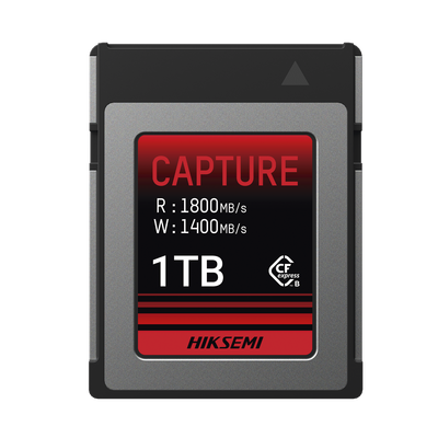 Memoria CFexpress tipo B / Clase 10 de 1 TB  / Especializada para Cámaras de Fotografía y Video  / 1800 MB/s Lectura / 1600 MB/s Escritura