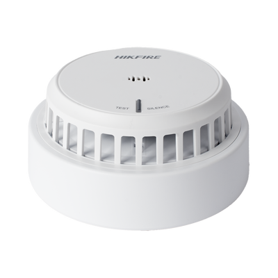 (HikFire) Detector de Humo Óptico Hikvision / Tecnología Avanzada de Detección de Incendios / Alarma Temprana y Fiabilidad Certificada / Soporta Salida de Alarma