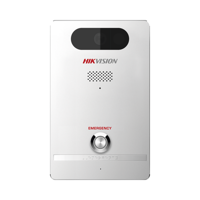 Estación de Alarma de Pánico / Cámara de 4 Megapixel / Micrófono Integrado / Exterior IP65 / Protección IK10 / PoE / 10 mts IR  / Entradas y Salidas de Alarma