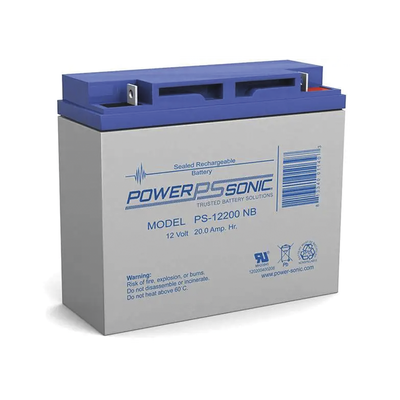 Batería 12V, 20AH, Para Respaldo, Tecnologías AGM/VRLA, 5 Años Vida Útil, Terminales NB2, Reconocida UL  