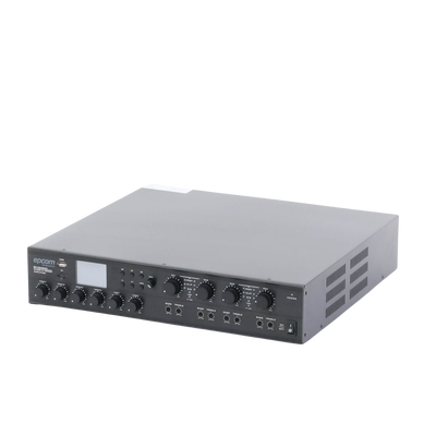 Amplificador Mezclador Matricial | 4 zonas | 240w por canal | 6 entradas | Receptor de medios
