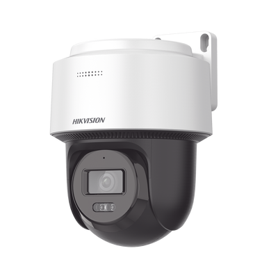 [FlexVu]  Domo PT IP 4 Megapixel / Lente 4 mm  / Dual Light (30 mts IR + 30 mts Luz Blanca)  / Autoseguimiento en Humanos / PoE / IP66 / Micrófono y Bocina Integrado (Audio de Dos Vías) / Micro SD / Incluye Montaje de Pared o Techo / 