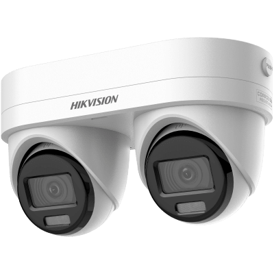 PanoVu Series / Lente Dual de 4 Megapixel / 2 Lentes Fijos de 2.8 mm / Recomendado para Pasillos o Esquinas / IP67 / IK10 / PoE / WDR 120 dB / Dual Light (30 mts IR + 30 Mts Luz Blanca) / Micrófono y Bocina Integrada / Micro SD / ACUSEEK