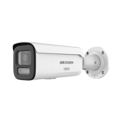 [Dual Light + ColorVu 3.0 + HikAI] Bala IP 6 Megapixel / Lente Mot. 2.8 a 12 mm / 60 mts IR + Luz Blanca / Exterior IP67 / WDR 130 dB / ACUSENSE 3.0 / Metal / NEMA 4X / ACUSEEK