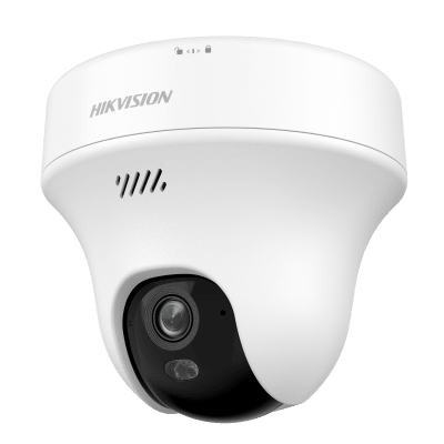 Turret PT IP 3 Megapixel (2K) Megapixel / Lente 2.8 mm / Dual Light (10 mts IR + 10 mts Luz Blanca) / Wi-Fi 6 / Interior / ACUSENSE / dWDR  / H.265 / Audio Bidireccional (Micrófono y Bocina) / 5 VCD