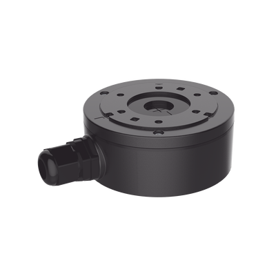 Caja de Conexión de Metal Color Negro / Exterior IP66 / Compatible con DS-2CD1043G2-LIUF/BLACK & DS-2CD2043G2-I(U)(BLACK) 