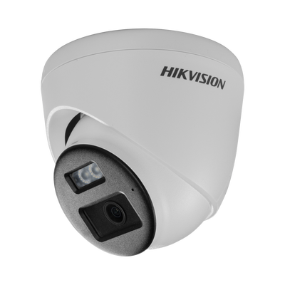 [Audio Bidireccional + Dual Light + ColorVu] Turret TURBOHD 3K (5 Megapixel) / Lente 2.8 mm / 40 mts IR EXIR + 40 mts Luz Blanca / Micrófono y Bocina Integrado / Exterior IP67 / dWDR