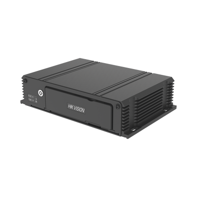 DVR Móvil 2 Megapixel (1080p) / 4 Canales TURBOHD / IA Integrada / 4G + WiFi + GPS / Dual SD 512 GB / Alarmas I/O