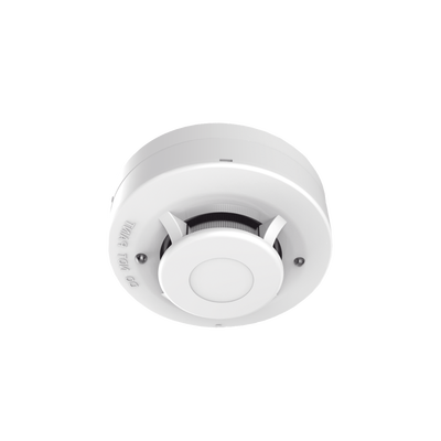 Detector de Humo Fotoeléctrico No Direccionable de 4 Hilos / DC 12 V / Algoritmos de Detección Avanzada / LED Duales 360° / Salida de Relé N/C o N/A / Montaje en Techo
