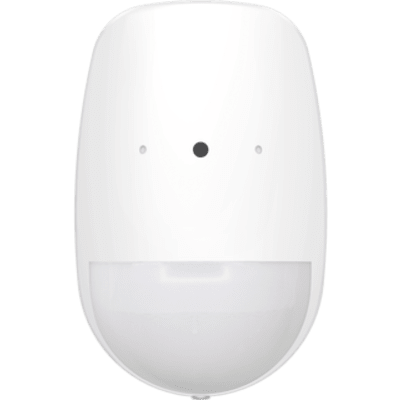 Sensor de Movimiento PIR y Ruptura de Cristal Inalámbrico / Detección PIR 12 m (39.4 ft) / Cobertura 85.9° / Ruptura de Cristal 8 m (26.2 ft) / 120° / Inmunidad a Mascotas 30 kg (66 lb) / Batería 4 Años / AX PRO Hikvision