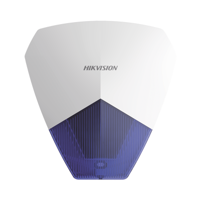 Sirena Estrobo Cableada Hikvision DS-PS1-B / 105 dB / LED Azul / IP54 / Compatible con Cualquier Panel de Alarma