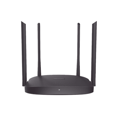 Router Inalámbrico WISP / Hasta 1200 Mbps / Doble Banda AC (2.4 GHz y 5 GHz) / 3 Puertos LAN 10/100 Mbps + 1 Puerto WAN 10/100 Mbps / 4 Antenas Externas Omnidireccional de 5 dBi / Interior