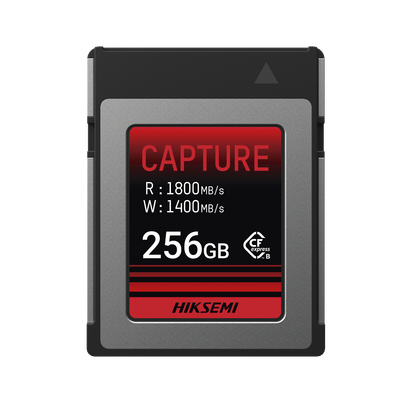 Memoria CFexpress Tipo B / 256 GB / 1800 MB/s Lectura / 1400 MB/s Escritura / Video 8K / PCIe Gen 3×2