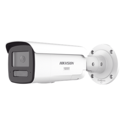 Bala IP / 4 MP / Lente 4 mm / 60 m IR + Luz Blanca / IP67 NEMA 4X / WDR 130 dB / Audio 2 Vías / 195 pies IR