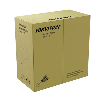 [TELL-VID228969] Bobina de Cable UTP 305 Mts / Cat 6 (24 AWG) / Color Negro / Uso en Exterior / 100% Cobre / Aplicaciones de CCTV y Redes de Datos