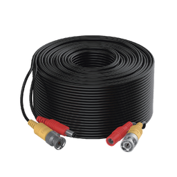Cable Coaxial Siames (Mini RG59) + Alimentación / 10 Metros de Distancia / CCA / Soporta 1080p (2 Megapixel) hasta 4K (8 Megapixel)  / Uso Interior y Exterior 
