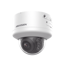 Domo IP 4 Megapixel / Lente Mot. 2.7 a 13.5 mm / Dual Light (40 mts IR + 40 mts Luz Blanca  / Exterior IP66 / IK10  / Audio y Alarma I/O / PoE+ / ONVIF / Micro SD / 4 Analíticos: AcuSense, Deteccion Facial, Conteo de Personas por Cruce y Zona
