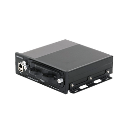 NVR Móvil de 4 Canales de 2 Megapixel / 4 PoE + 4 vía Switch Extendible / 2 Bahías de Disco Duro / Incluye Modulo GPS / conector RJ45