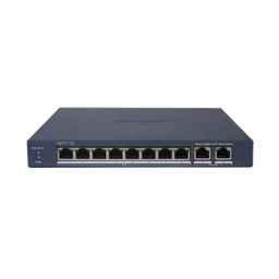 Switch Gigabit PoE+ / Administrable / 8 Puertos 1000 Mbps PoE+ / 2 Puertos 1000 Mbps de Uplink / Configuración Nube Hik-PartnerPro / Modo Extendido hasta 300 Metros / 60 W 