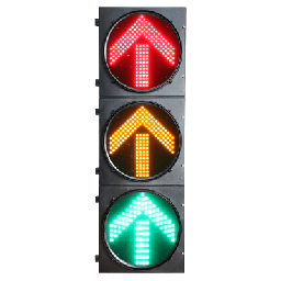 Semáforo de Tráfico Vertical / LED de Cuatro Elementos / Luces Rojas, Amarillas y Verdes / Carcasa PC y ABS / Acabado Mate / Protección IP53 / Transformador AC 24 V / Peso 20 kg