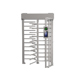 Torniquete SENCILLO (1 Carril) de Cuerpo Completo Bidireccional / Exterior /  Acero Inoxidable SUS304 / 30 Personas por Minuto / Compatible con Reconocimiento Facial (Terminal no Incluida)