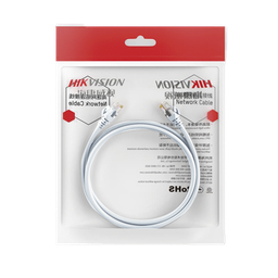 Cable de Parcheo (Patch Cord) / UTP / Cat. 6 (24 AWG) / 2 Metros / Color Blanco/ Ideal para PoE+ / Interior