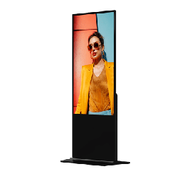 Pantalla Táctil de 55" 4K para Publicidad Digital / Base para Piso (Tótem) / Gestión de Contenido y Control Centralizado
