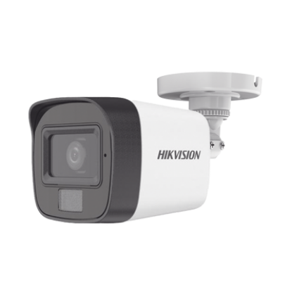[Dual Light + ColorVu] Bala TURBOHD 2 Megapixel (1080p) / Lente 2.8 mm / 30 mts IR EXIR + 20 mts Luz Blanca / Micrófono Integrado / Gran Angular 101° / Exterior IP67 / 4 Tecnologías