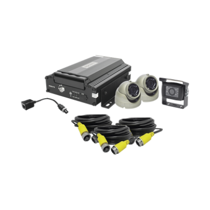 KIT DVR PARA VEHICULO /  INCLUYE /  CÁMARAS PARA INTERIOR /  CÁMARA PARA EXTERIOR, / 2MP AHD /  CABLES EXTENSORES / ADAPTADOR LAN.