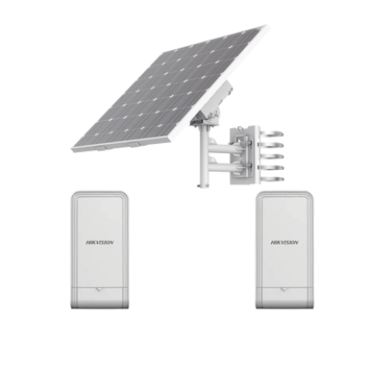 Kit Solar de Alimentación + 2 Puntos de Acceso (AP) / Panel Solar / Batería de Respaldo de Litio 360 Wh / 2 Salidas de 12 Vcd / Accesorios de Instalación / Uso en Exterior IP66 