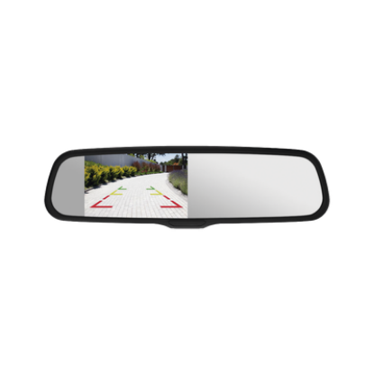 Espejo retrovisor con Pantalla LCD con atenuación automática cuenta con entradas de video duales