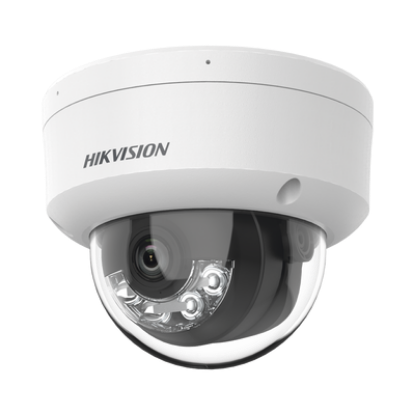 [Dual Light] Domo IP 8 Megapixel (4K) / Lente 2.8 mm / 30 mts IR + 30 mts Luz Blanca / Micrófono Integrado / IK08 / ACUSENSE Lite / Exterior IP67 / H.265 / PoE / ONVIF 