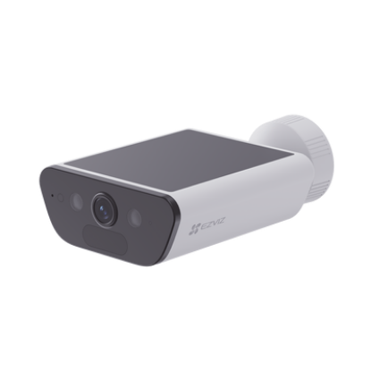 Camara de Bateria con Panel Solar Integrado / 4K Resolucion / WI-FI 6 / Vision Nocturna / Detección Humana y de Vehiculos / Batería de 10400 MAH / IP65 