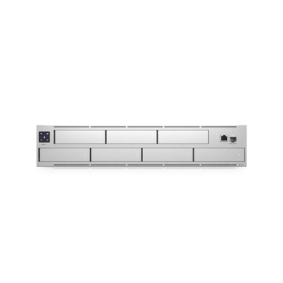 NVR PRO UniFi Protect, con bahía  para 7 discos duros, almacena hasta 20 cámaras 4k o 60 cámaras 1080p, pantalla táctil
