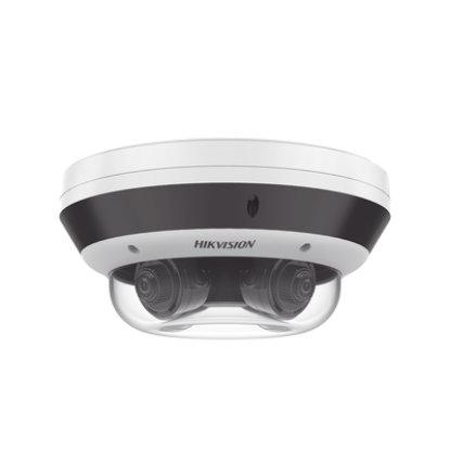 PanoVu Series / Vista Panorámica 360º / 4 Lentes Mot. 2.8 a 8 mm (4 Megapixel por Lente) / 16 Megapixel en Total / WDR 120 dB / DARKFIGHTER / Exterior IP67 / IK10 / PoE+ / 30 mts IR / Micro SD