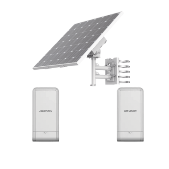 Kit Solar de Alimentación + 2 Puntos de Acceso (AP) / Panel Solar / Batería de Respaldo de Litio 360 Wh / 2 Salidas de 12 Vcd / Accesorios de Instalación / Uso en Exterior IP66 