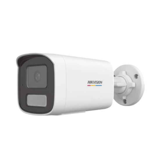 [Dual Light + ColorVu] Bala IP 4 Megapixel / Lente 4 mm / 50 mts IR + 50 mts Luz Blanca / Micrófono Integrado / ACUSENSE Lite / Exterior IP67 / WDR 120 dB / PoE / Micro SD 