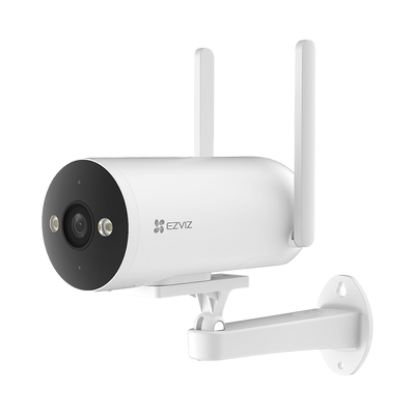 Cámara Bala / 4G / Resolución 3 Megapixel (2K) / Visión Nocturna en Color / AI Detección de Humanos y Vehículos / Defensa Activa con Sirena y Luz Estroboscópica / IP67 