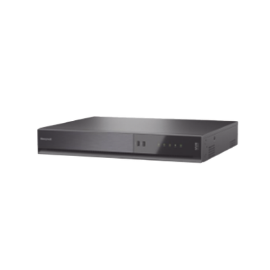 NVR 8MP 4K / 32 Canales IP / 16 Puertos PoE+ / H.265 / ONVIF / NDAA / Soporta 40 TB (No Incluido) / Audio y Alarmas I/O / Soporta IA Serie 35 / Honeywell Security