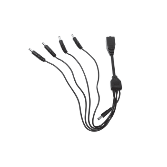 Cable con 5 Vías para Alimentar 4 Cámaras TURBOHD y DVR TURBOHD epcom / HIKVISION